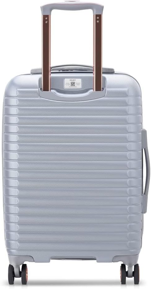 DELSEY PARIS Cruise 3.0 Hardside Expandable Luggage with Spinner Wheels, Platinum, Carry on 20 Inch
