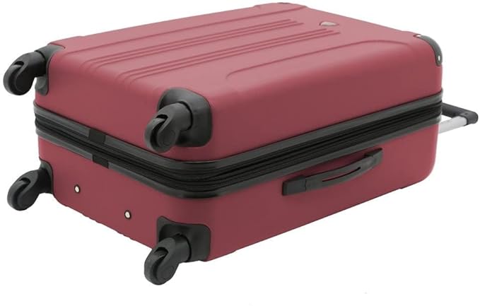 Travelers Club Chicago Hardside Expandable Spinner Luggage, Apple Butter, 5 Piece Set