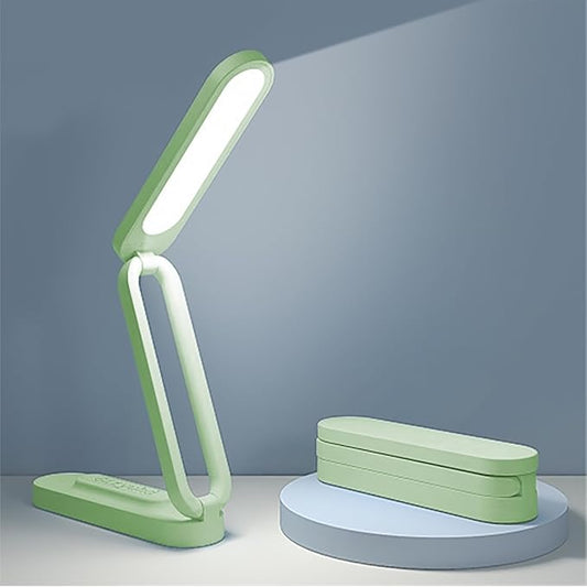 Giryuhd LED Desk Lamp for Office Home & Battery Operated Lamp Rechargeable Lamp Foldable & Portable Light, LED Desk Light Strip, 3 Brightness Dimmable Small Desk Lamp Wireless Reading Lamp