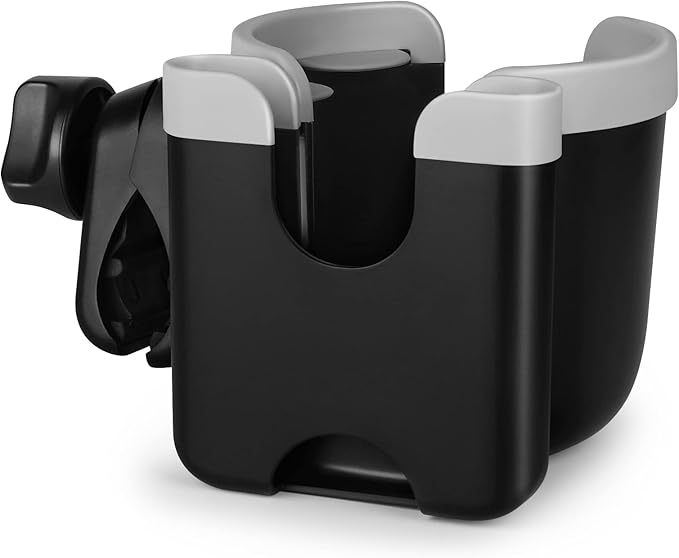 Accmor Stroller Cup Holder with Phone Holder, Bike Cup Holder, Universal Cup Holder for Uppababy Nuna Doona Strollers, 2-in-1 Cup Phone Holder for Stroller Bike Wheelchair Walker Accessory