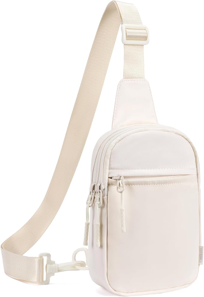CHOLISS Small Sling Bag for Women and Men, Crossbody Bags Trendy Fanny Packs Chest Bag with Extended Strap