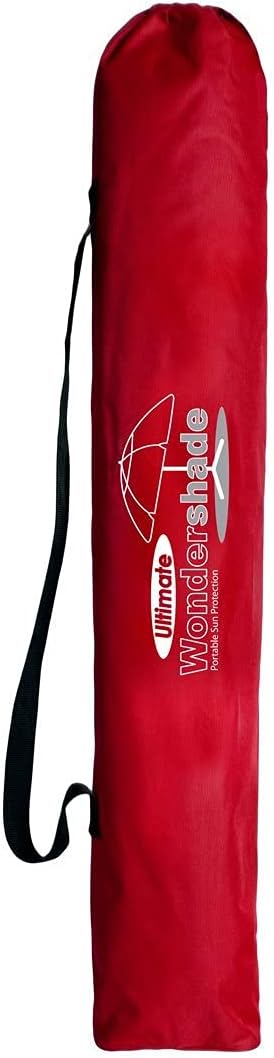 Wondershade Ultimate Portable Sun Shade Umbrella – Lightweight Adjustable Outdoor Patio & Beach Umbrella with Tripod Base (Rainbow)