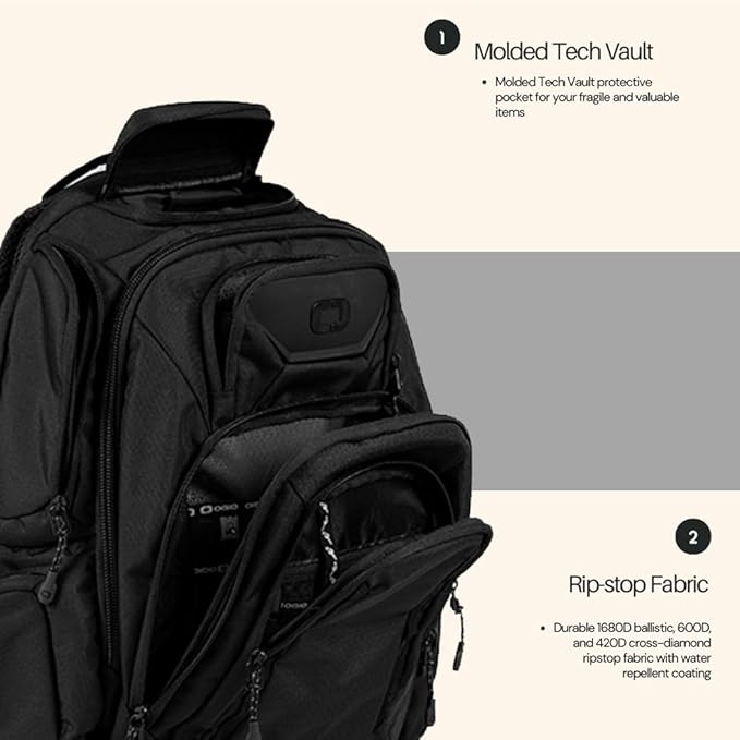 OGIO Renegade Backpack (Renegade Pro, Black)