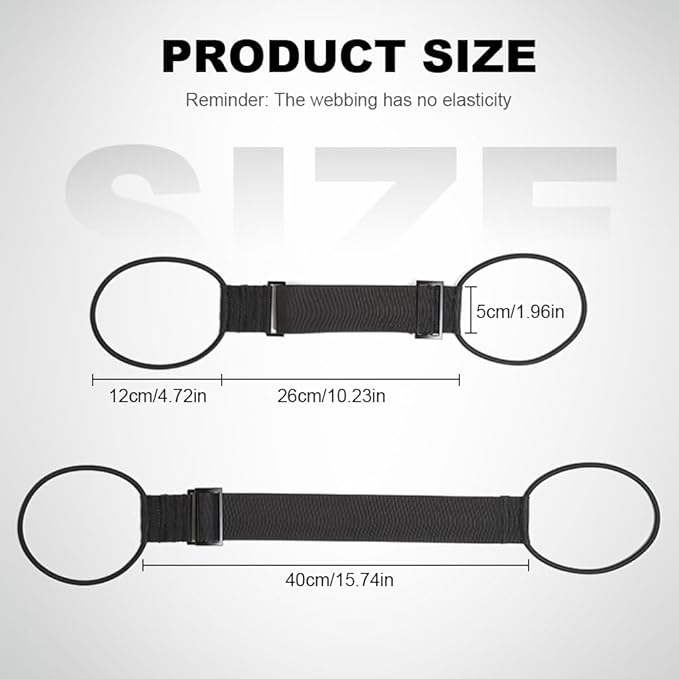 Multi Use Strong Adjustable Luggage Connector Straps, 2026 New Flexible and Adjustable Elastic Fastening Belt for Luggage Strap, Add a Bag Easy to Travel Suitcase (Black Iridescent 4Pcs)