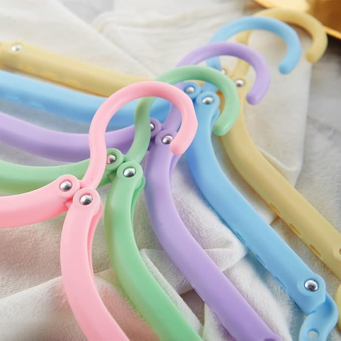 12pcs Travel Folding Hanger Household Multifunctional Portable Hanger