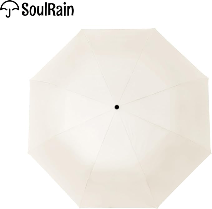 SoulRain Travel Umbrella - Compact Umbrella for Rain - Perfect Large Auto Folding Umbrella - Ideal Car umbrella, Small umbrella, and Travel Companion
