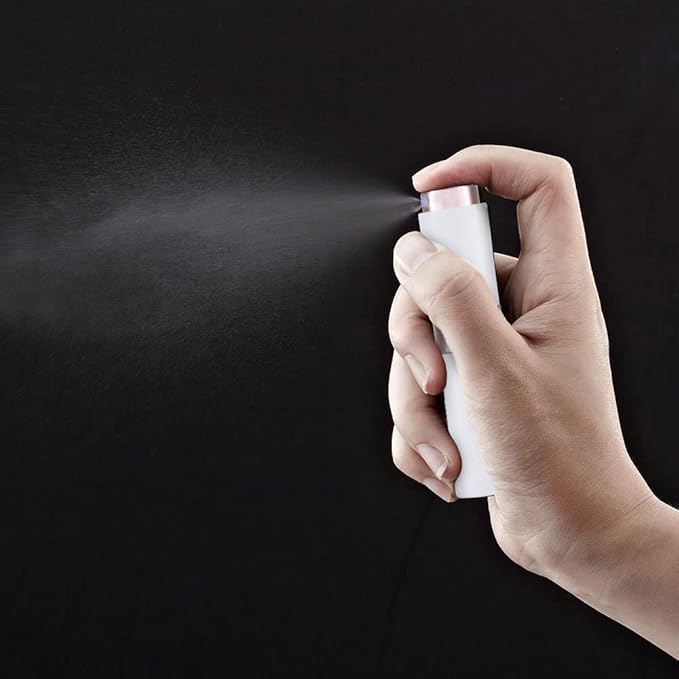 LISAPACK 8ML Atomizer Perfume Spray Bottle for Travel, Empty Refillable Cologne Dispenser, Portable Sprayer (White)
