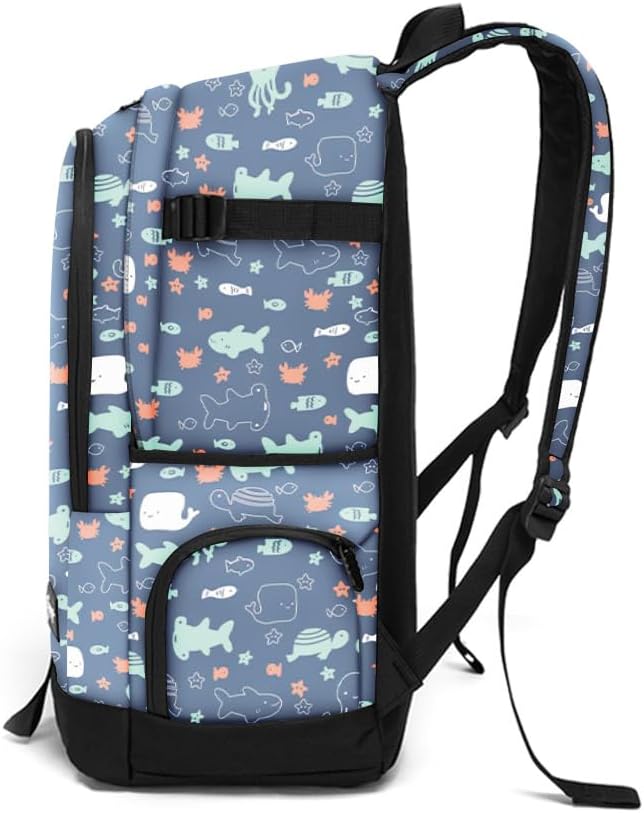 rickyh style School Backpack Travel Bag for Men & Women Lightweight College Back Pack with Laptop Compartmen