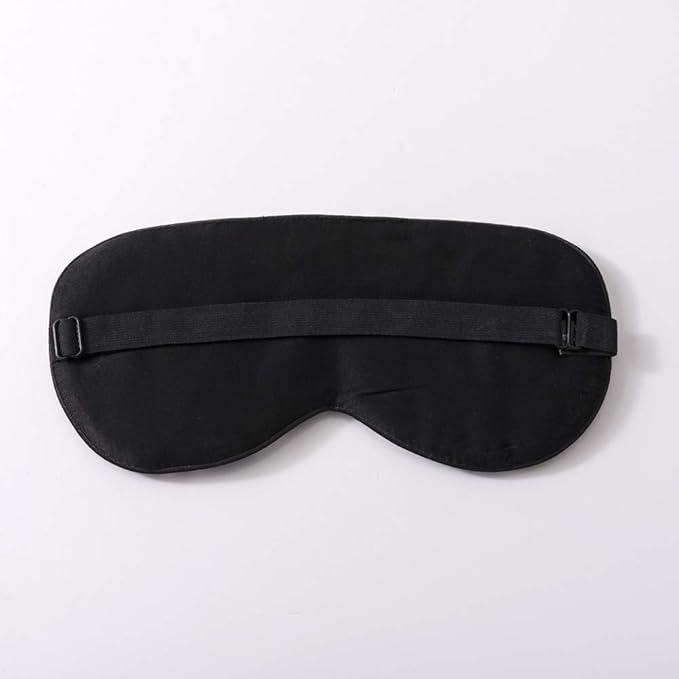 Tim & Tina Silk Sleep Mask for Women Men Comfortable Blindfold Eye Mask with Adjustable Strap for Travel Yoga Nap Shift Work (Blue and White)