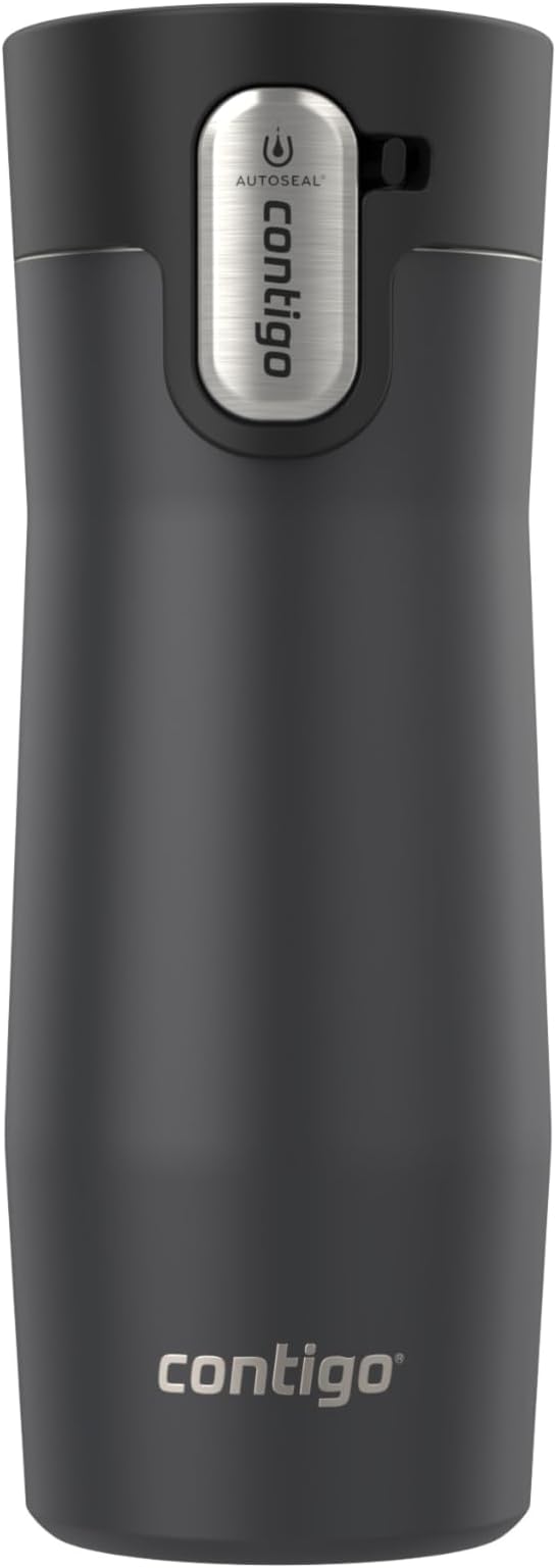Contigo West Loop 3.0 Stainless Steel Insulated Travel Mug, Leak Proof with AutoSeal Lid, 16oz, Matte Black