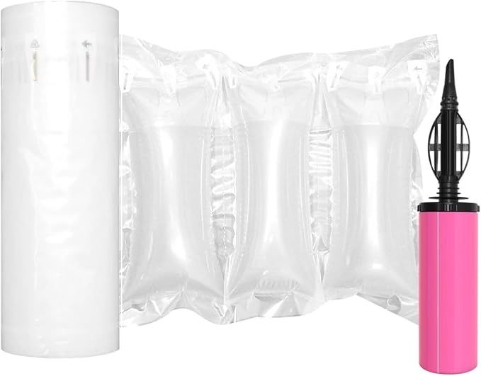 Air Pillows for Shipping with Pump Packaging Air Bags 200 Count Inflatable Shipping Supplies Box Filler Packing Materials Alternative to Packing Peanuts, Purse Stuffers for Shape 3.54" x 7.87"