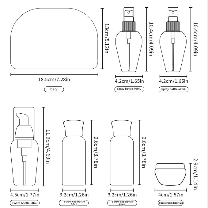 Travel Bottles Set - TSA Approved Leak Proof Squeezable Containers for Toiletries, Conditioner, Shampoo, Lotion & Body Wash Accessories (Upgraded-pink)