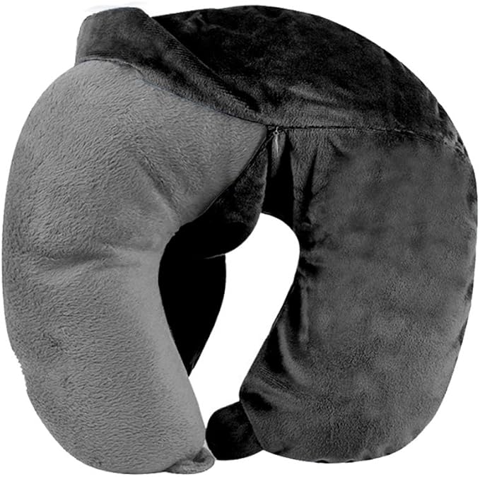 Cloudz Washable Travel Neck Pillow Cover - Black