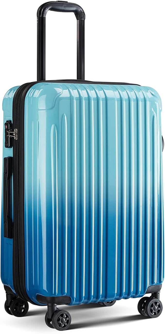 24inch Luggage with Spinner Wheels, Lightweight PC+ABS Hard Shell Suitcases, Expandbale Storage & TSA Aprovel Lock