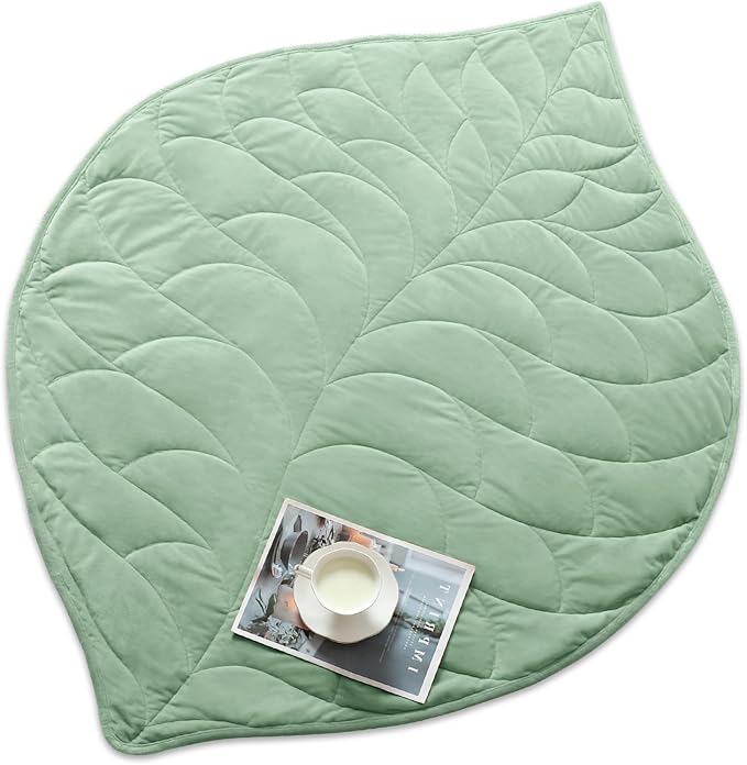 Kaisa Weighted Blanket for Adults (10 lbs,60" x 78"), Soft Heavy Blanket Machine Washable, Queen Size Weighted Blankets with Glass Beads for Couch and Bed, Sage Green