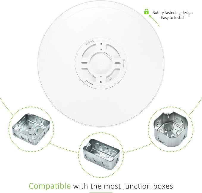 4Pack LED Flush Mount Ceiling Light Fixture, 9 Inch 1800LM 18W, Super Slim 0.66 Inch, Selectable 3CCT 3000k/4000k/6500k Wired LED Ceiling Lights for Bedroom,Living Room(White)