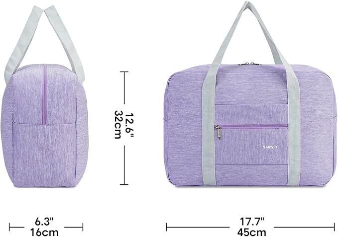 For Spirit Airlines Personal Item Bag 18x14x8 Foldable Travel Duffel Bag Tote Carry on Luggage Duffle Overnight for Women and Men