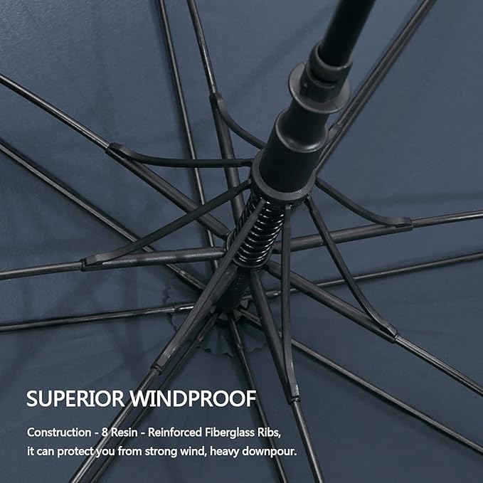 G4Free 47/54/62/68/72 Inch Automatic Open Golf Umbrella Oversize Extra Large Double Canopy Vented Windproof Waterproof Stick Umbrellas