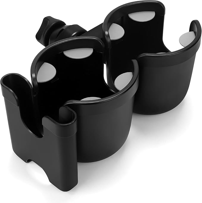 Accmor Stroller Cup Holder with Phone Holder, Bike Cup Holder, Universal Cup Holder for Uppababy Nuna Doona Strollers, 2-in-1 Cup Phone Holder for Stroller Bike Wheelchair Walker Accessory