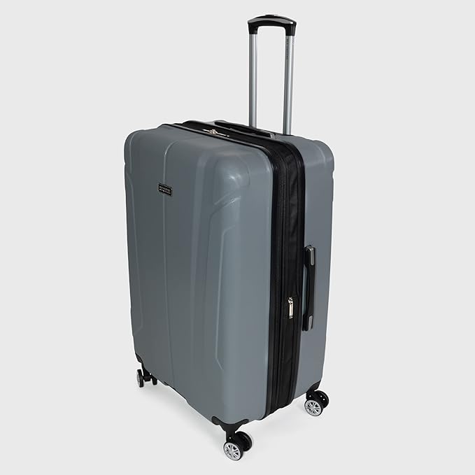 Ben Sherman Derby Spinner Travel Upright Luggage, Graphite, 28-Inch Checked