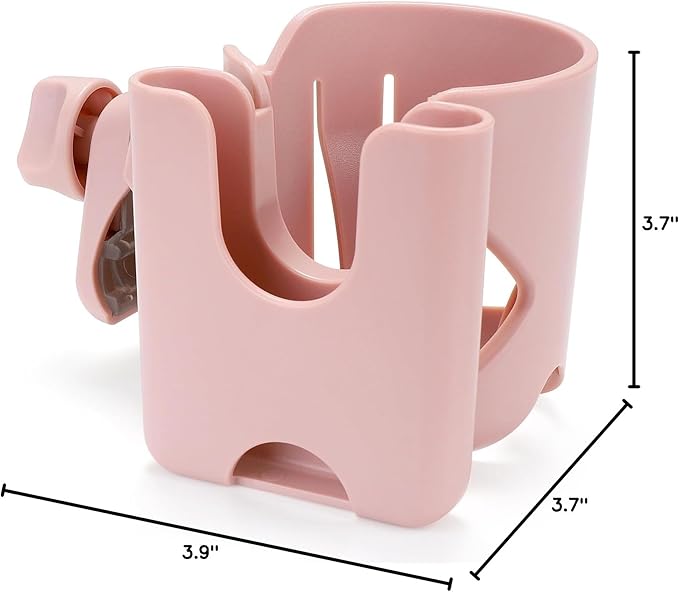 Accmor Universal Cup Holder, Stroller Cup Holder with Phone Holder, 360° Rotatable Large Caliber Designed Bottle Holder for Stroller, Bike, Wheelchair, Walker, Scooter
