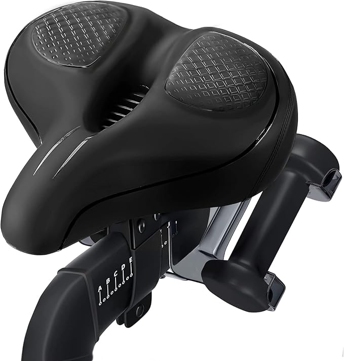 Oversized Bike Seat for Peloton Bike & Bike+, Comfort Seat Cushion Compatible with Peloton, Road or Exercise Bikes, Bicycle Wide Saddle Replacement for Men & Women, Accessories for Peloton