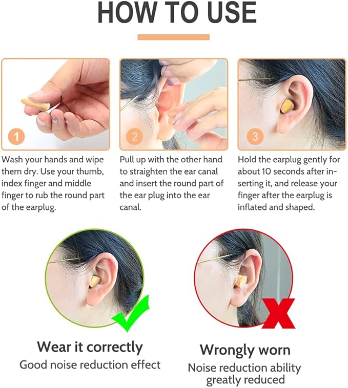 LYSIAN Foam Ear Plugs for Sleeping Small Ear Canals Women, Kids-35dB SNR Noise Cancelling Sleep Earplugs for Snoring, Work, Shooting, Studying, Light Beige Color-100 Pairs