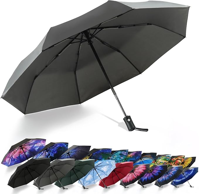 SY COMPACT Travel Umbrella Windproof Automatic Umbrellas Small Compact UV Sun Protection Factory Outlet Umbrella