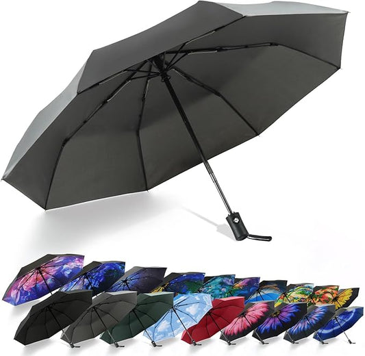 SY COMPACT Travel Umbrella Windproof Automatic Umbrellas Small Compact UV Sun Protection Factory Outlet Umbrella