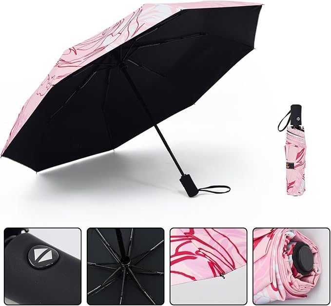 SY COMPACT Travel Umbrella Windproof Automatic Umbrellas Small Compact UV Sun Protection Factory Outlet Umbrella