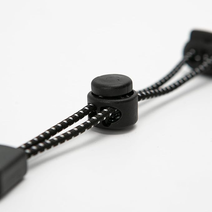 4pcs Climbing Stick Holder, Hiking Trekking Pole Backpack Bungee Straps, Adjustable Elastic Cord Ropes Lanyard Fixing Buckle for Ski Walking Outdoor Mountaineering Outdoors Carry Tie Accessory Black