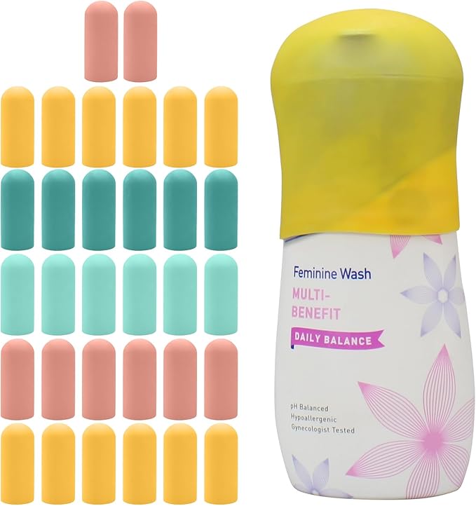 Silicone Bottle Covers Travel Essentials for Women Men, Beach Vacation Essentials, Travel Size Toiletries Accessories, Cruise Ship Essentials 2026, Must Haves, Leak Proofing