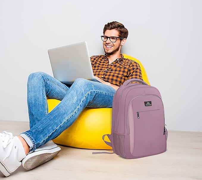 MATEIN Personal Item Backpack 18 * 14 * 8, Underseat 15.6 inch Travel Laptop Backpack for Women, Sturdy Water Resistant Slim Daypack College Computer Bag Gift, Dark Purple