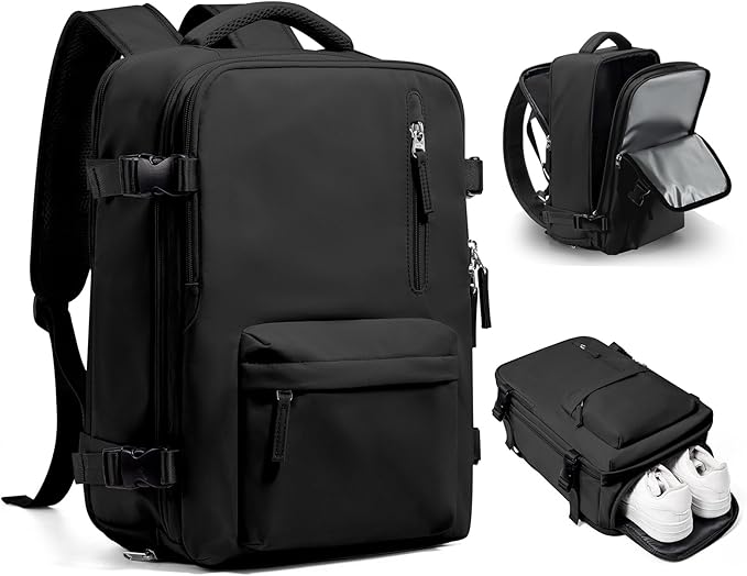 WONHOX Large Travel Backpack Carry on Flight Approved Laptop Work Business Backpack for Women Men Mochila de Viaje