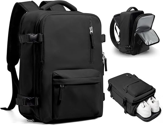 WONHOX Large Travel Backpack Carry on Flight Approved Laptop Work Business Backpack for Women Men Mochila de Viaje