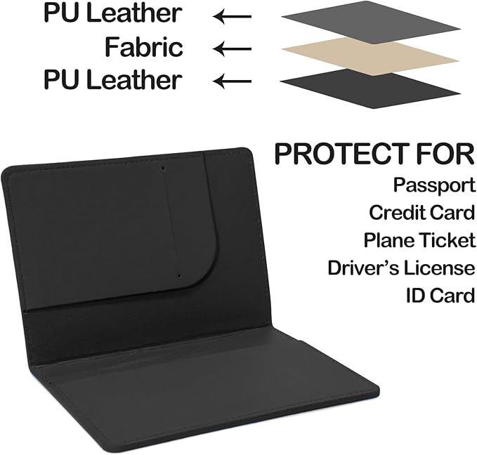 Sizobi Leather Passport Holder Covers Case, Passport Holder for Travel Women, International Travel Must Haves Travel Accessories for Women Men, Cruise Ship Essentials, Passport Book Travel Gifts