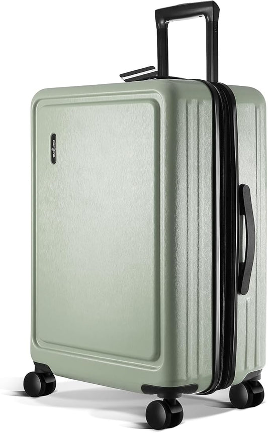 24 Inch Luggage with Spinner Wheels, Hard Shell Suitcase with TSA Locks for Luggage, Travel Large Suitcase, Expandable Hard Shell Suitcases, Sage Green