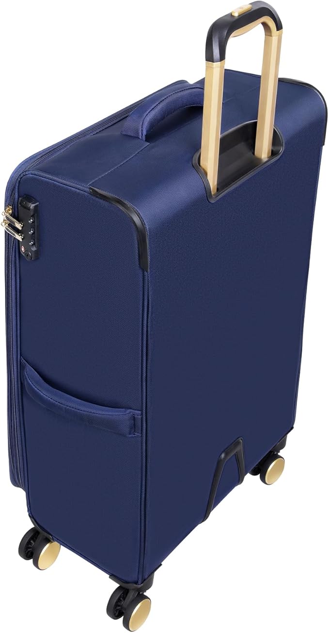 It Luggage Glimmering 32" Softside Checked 8 Wheel Expandable Spinner, Ocean Cavern