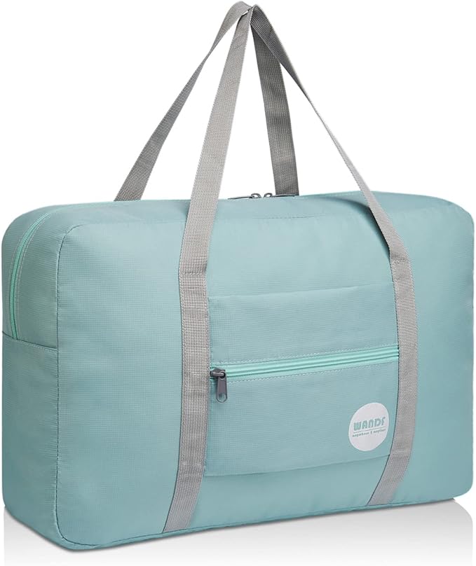 WANDF For Spirit Airlines Personal Item Bag 18x14x8 Travel Duffel Bag Underseat Foldable Carry-on Luggage for Women