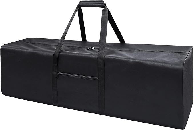Urbanstand 46 Inch Extra Large Duffle Bag for Travel, Sports Gear Storage Bag with 2-way Lockable Zippers, Water Resistant Long Canvas Duffel Bag for Tent Camping tripod