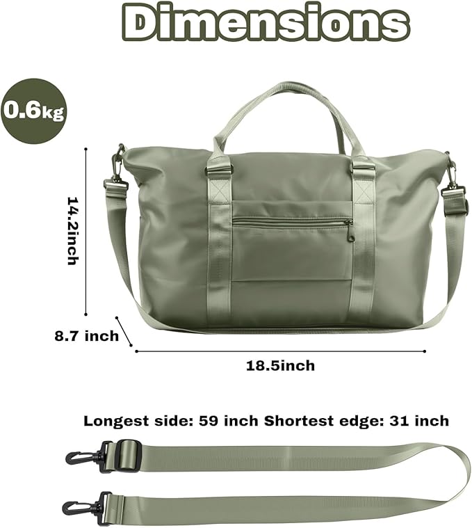 Weekender Duffel Bags for Women， Travel Totes Bag for Airplane Essentials, Overnight Bags for Women with Trolley Sleeve, Large Carry On Hospital Bag for Labor and Delivery, Sport, Gym