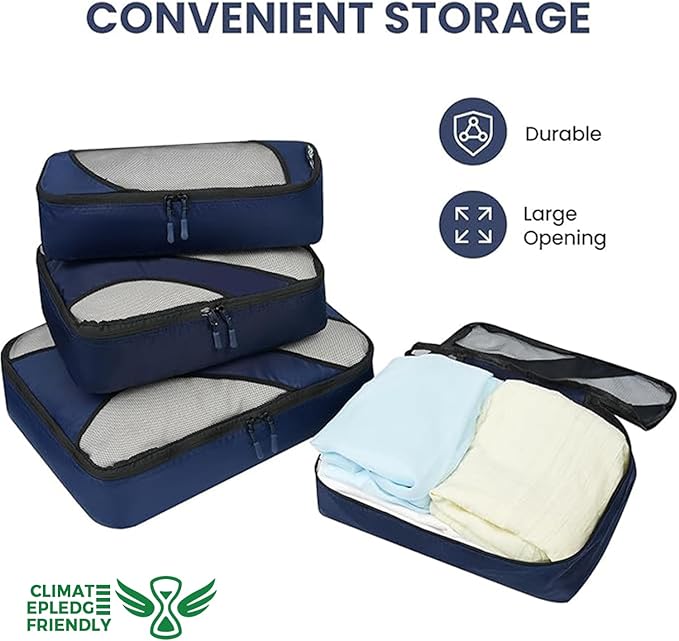 BAGAIL 6 Set Packing Cubes,Travel Luggage Packing Organizers