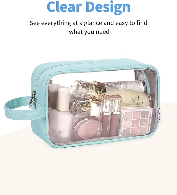 Narwey Travel Toiletry Bag for Women Traveling Dopp Kit Men Travel Bag for Toiletries Cosmetic Bag Makeup Bag Medicine Bag for Traveling