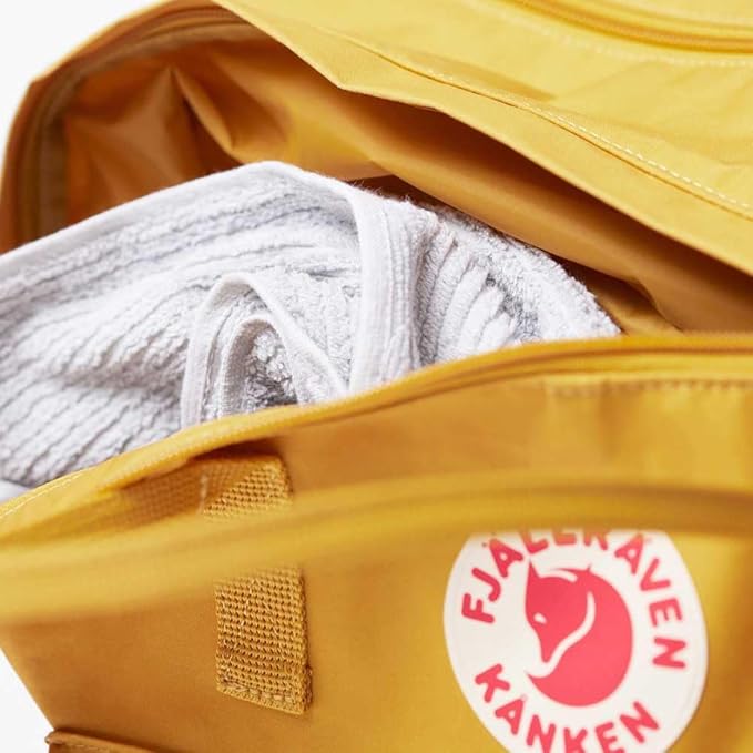Fjallraven Kanken Weekender Bag, Large Travel Tote and Duffel for Overnight and Everyday Carry, Ochre, One Size