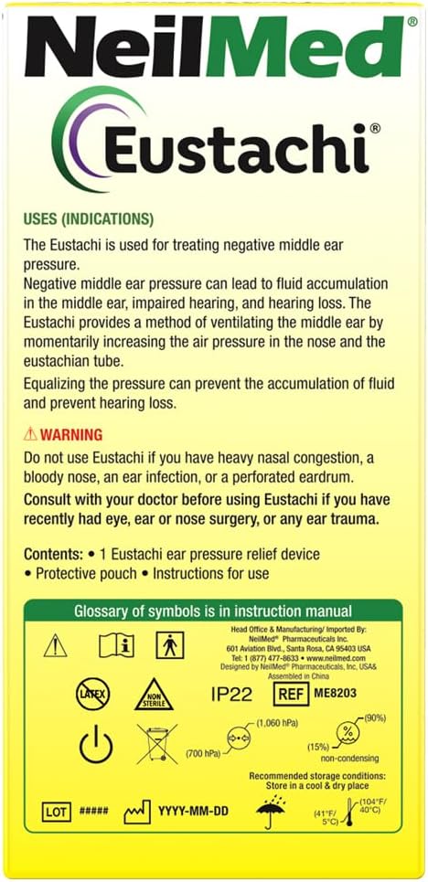 NeilMed Eustachi-Eustachian Tube Exercise-Pop Blocked Ears Safely. Helps Relieve Ear Pressure