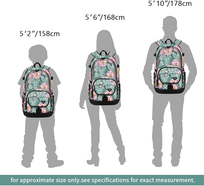rickyh style School Backpack Travel Bag for Men & Women Lightweight College Back Pack with Laptop Compartmen