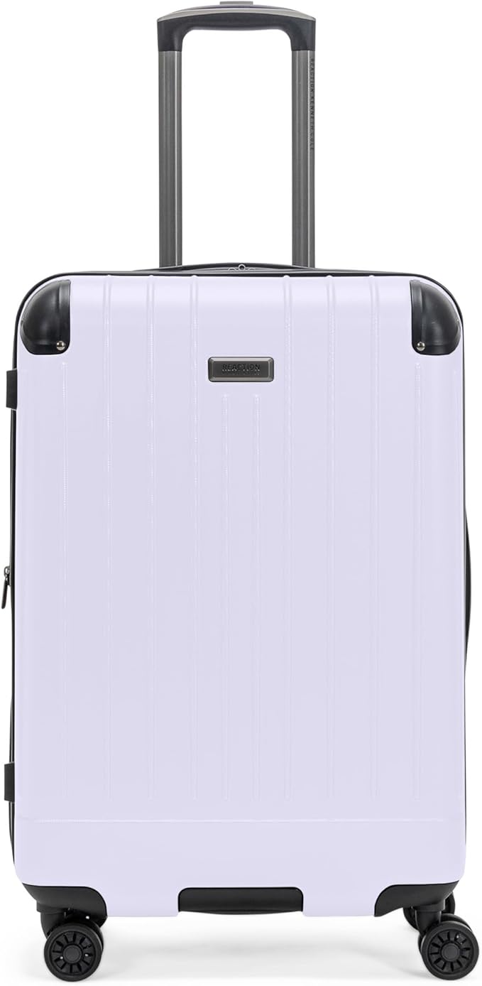 Flying Axis Collection Lightweight Hardside Expandable 8-Wheel Spinner Luggage, Lavender, 24-Inch Checked