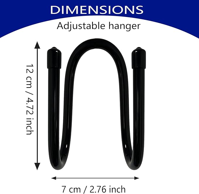 AUXPhome 2 Pack Backpack Hanger for Closet, Strong Bag Hanger Purse Organizer Hooks, Large Closet Hooks for Hanging Handbags,Belts,Hat,Laptop Backpack,Jeans,Travel Bag - Hold Up 20 Lbs