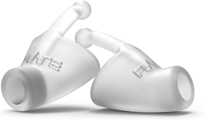 Flare Calmer | Ear Plugs Alternative | Daily Noise Relief | Sound Sensitivity | Stress Relief | No Muffling | Improve Wellbeing | Comfy, Reusable, Soft Silicone Earplugs | Original Translucent