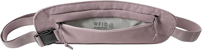 Eagle Creek Undercover RFID Money Belt – Slim Travel Waist Pouch with RFID Blocking – Secure Passport, Cards & Cash – Adjustable Strap – Lightweight & Discreet – Orchid